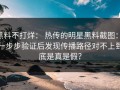 黑料不打烊： 热传的明星黑料截图： 一步步验证后发现传播路径对不上到底是真是假？