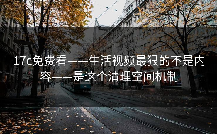 17c免费看——生活视频最狠的不是内容——是这个清理空间机制-第1张图片-17c一起草最新 - 高清短视频平台